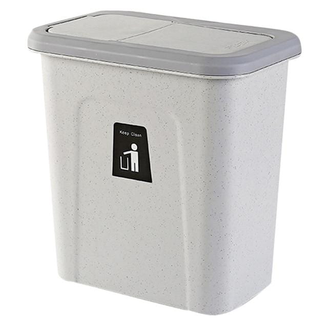 Push Lid Trash Bin