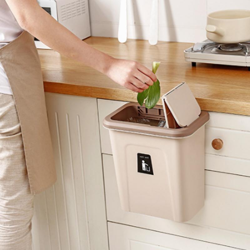 Push Lid Trash Bin