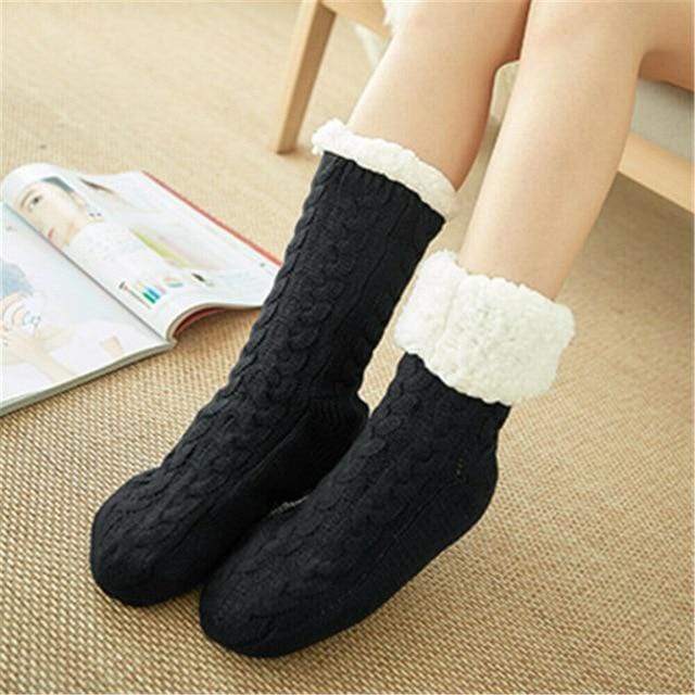 Ultra-Plush Non-Slip Slipper Socks