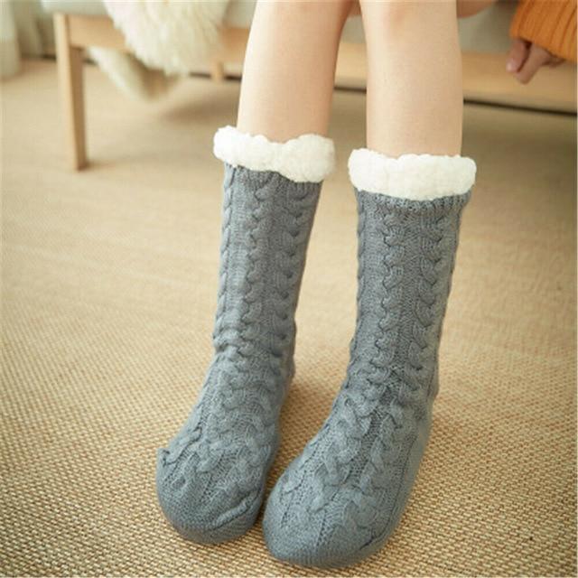 Ultra-Plush Non-Slip Slipper Socks