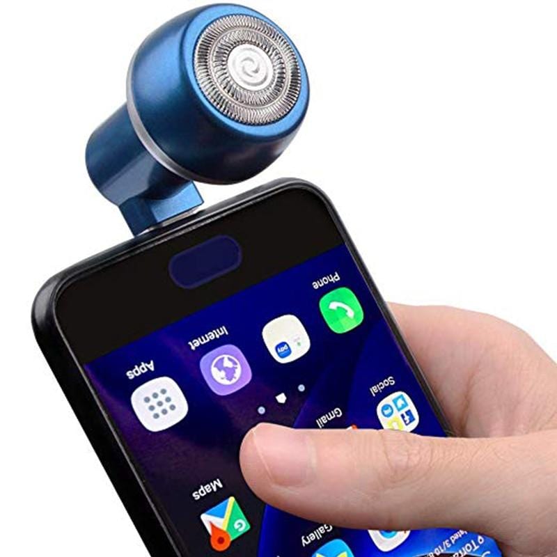 PhoneShave - Portable Smartphone Powered Rotary Razor