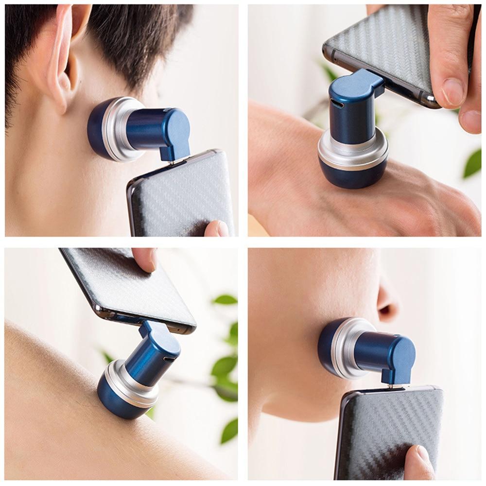 PhoneShave - Portable Smartphone Powered Rotary Razor