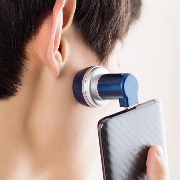 PhoneShave - Portable Smartphone Powered Rotary Razor