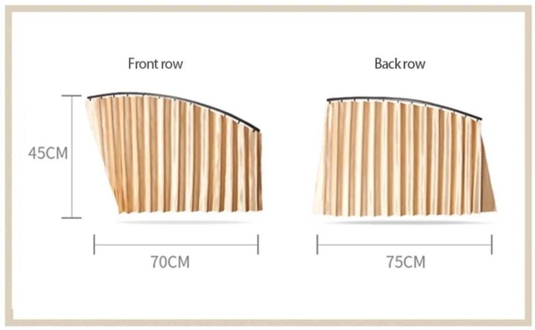 SlideNShade - Magnetic Car Window Sliding Curtain