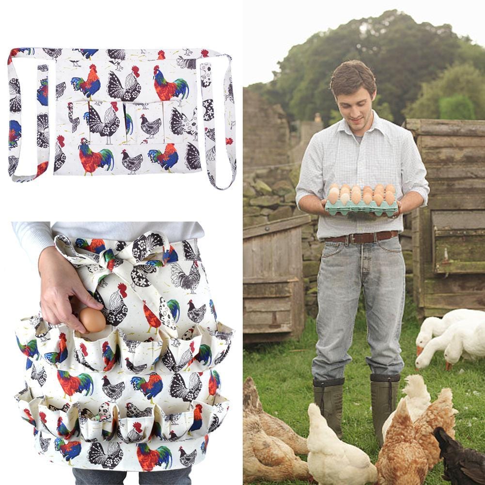 EggPron - 12 Pockets Egg Collecting Apron