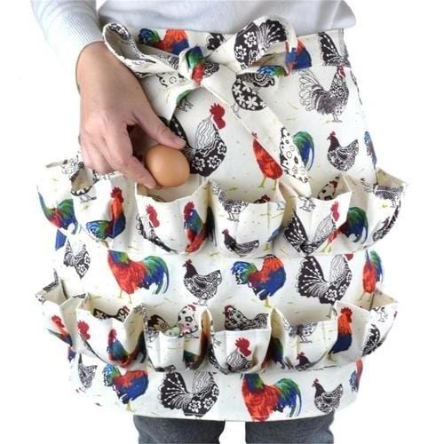 EggPron - 12 Pockets Egg Collecting Apron