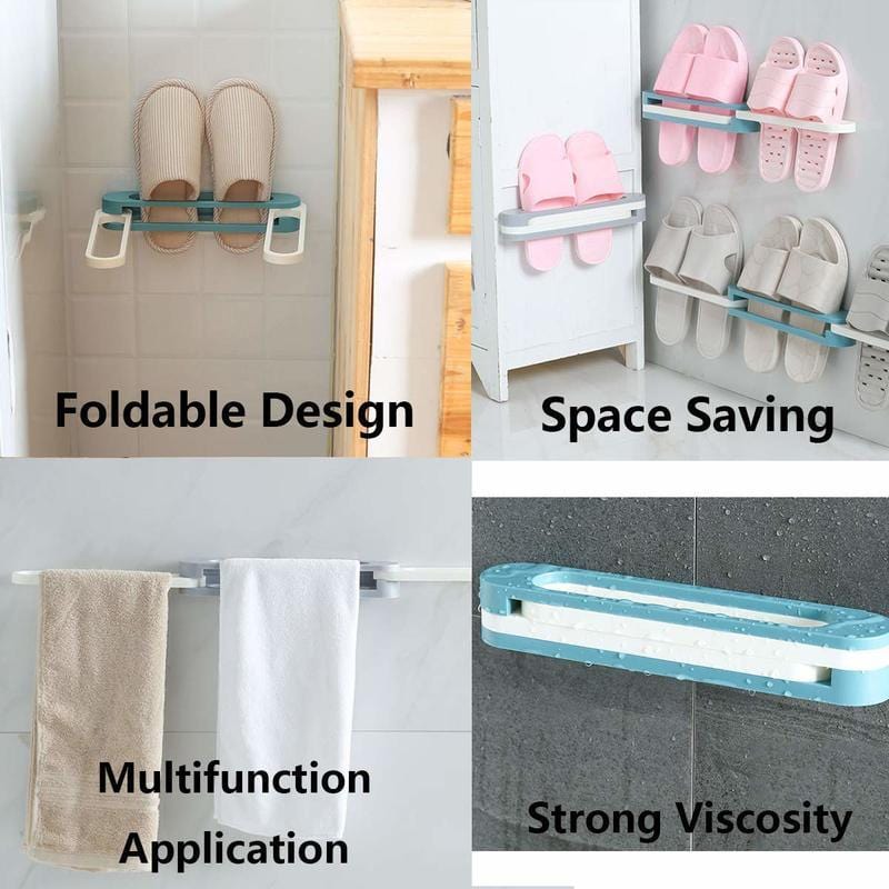 SlipSlippers - Self Adhesive Foldable Slipper Organizer Rack