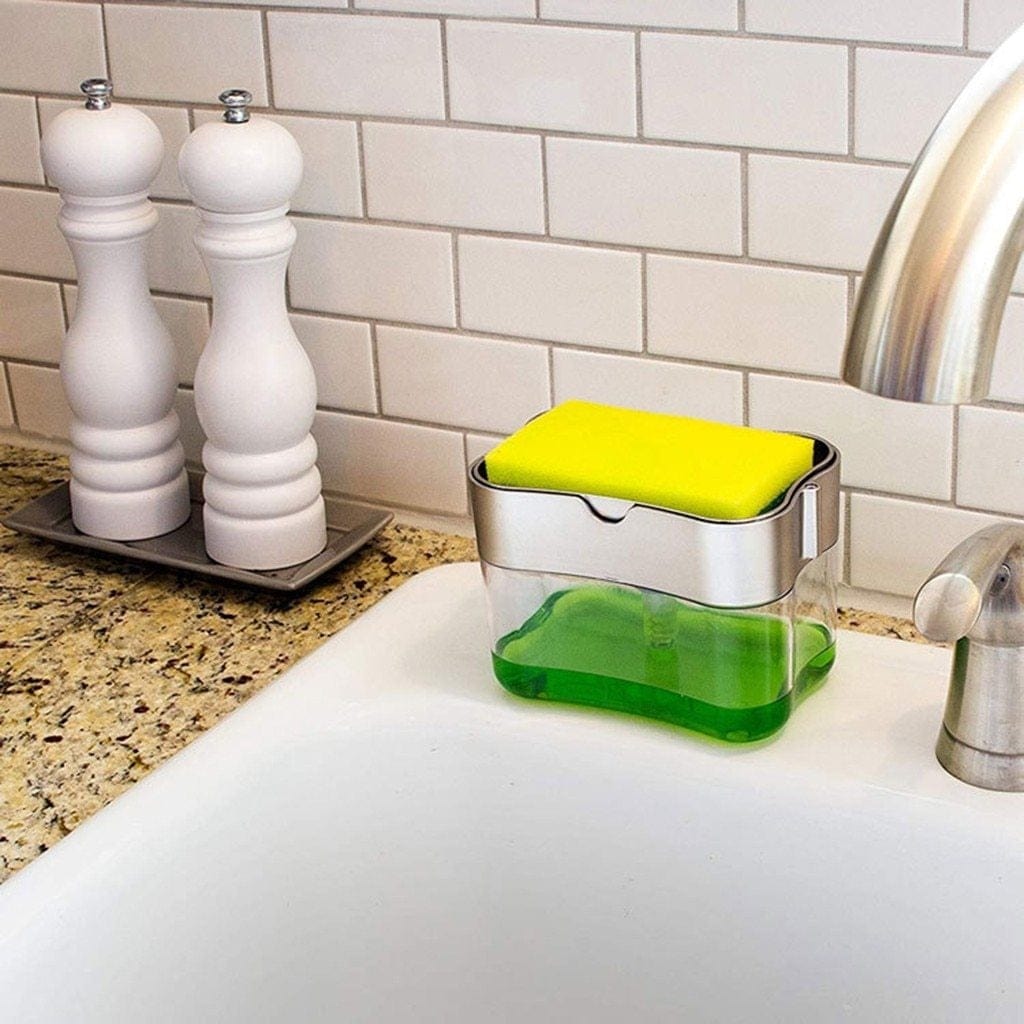 SpongePump - Soap Dispensing Sponge Rack