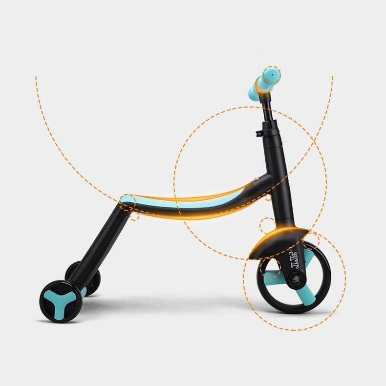 TriRide - Interchangeable 3 In 1 Children Scooter