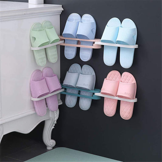 SlipSlippers - Self Adhesive Foldable Slipper Organizer Rack