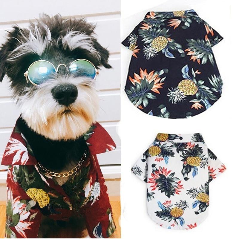 AlohaPet - Summer Hawaiian Dog Shirt