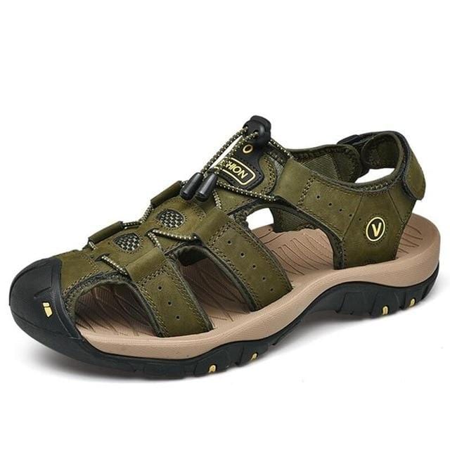 Outdoer Sandals - Breathable Closed Toe Leather Sandals