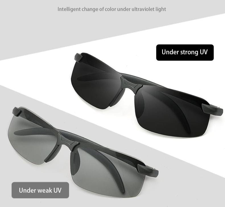 Chameleon Glasses - Auto-Adjusting Photochromic Day and Night Sunglasses