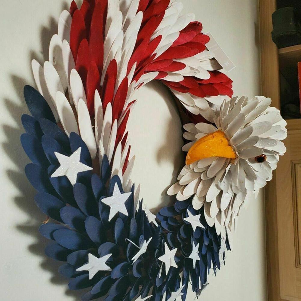 Handcrafted American Eagle Wreath