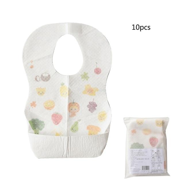 BibToGo - Spill Proof Disposable Baby Bibs (10pcs Pack)