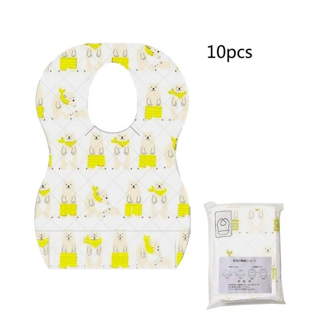 BibToGo - Spill Proof Disposable Baby Bibs (10pcs Pack)