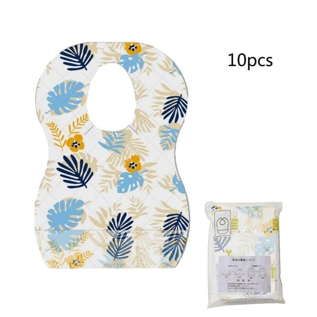 BibToGo - Spill Proof Disposable Baby Bibs (10pcs Pack)