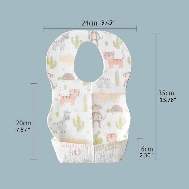 BibToGo - Spill Proof Disposable Baby Bibs (10pcs Pack)