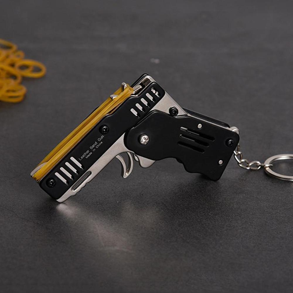 FoldSlingo - Folding Rubber Band Gun Military Keychain