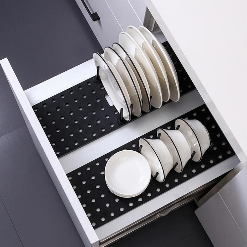 PegRack - Expandable Kitchen Drawer Organizer Peg Board