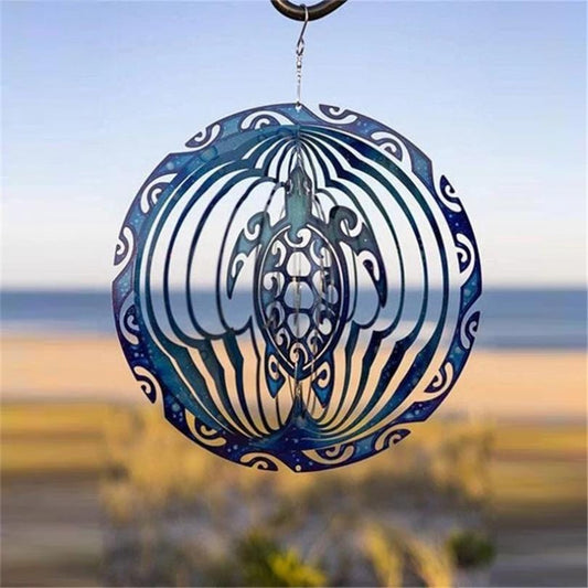 SeaBreeze - Sea Turtle Wind Spinner Outdoor Hanging Ornament