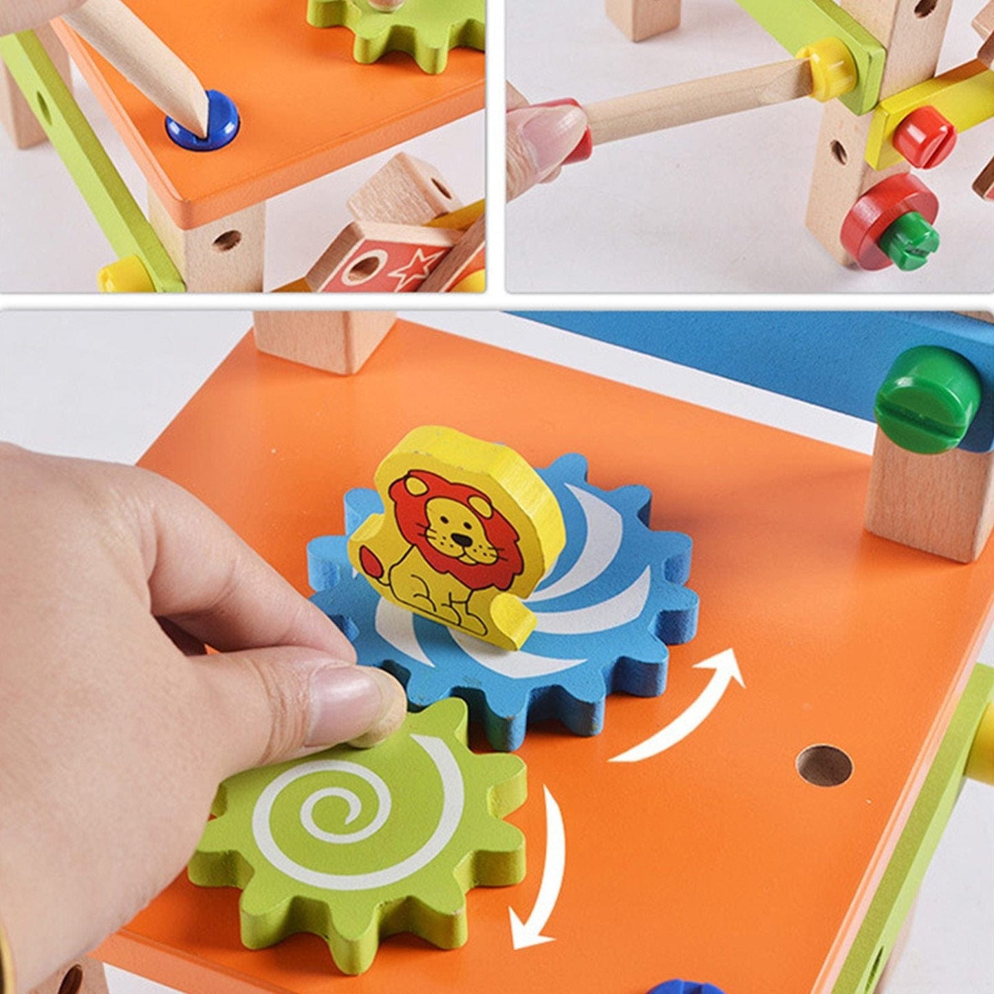 FunBlast - DIY Wooden Multifunctional Chair with Nut and Screw Toys