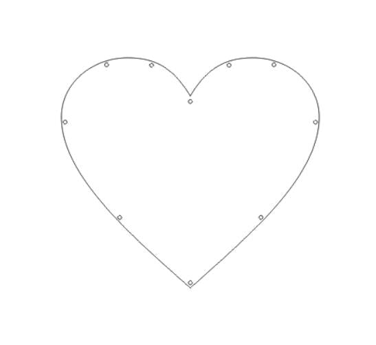 LoveBank - Rustic Heart Shaped Transparent Guest Book