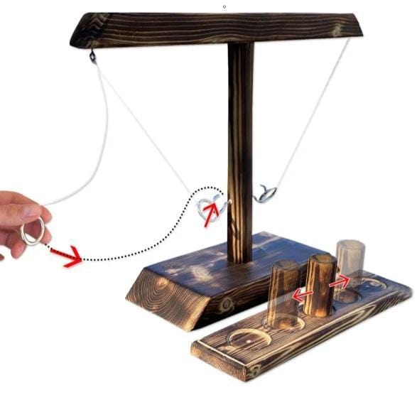 SwingNHook - Wooden Hook and Ring Toss Battle Game