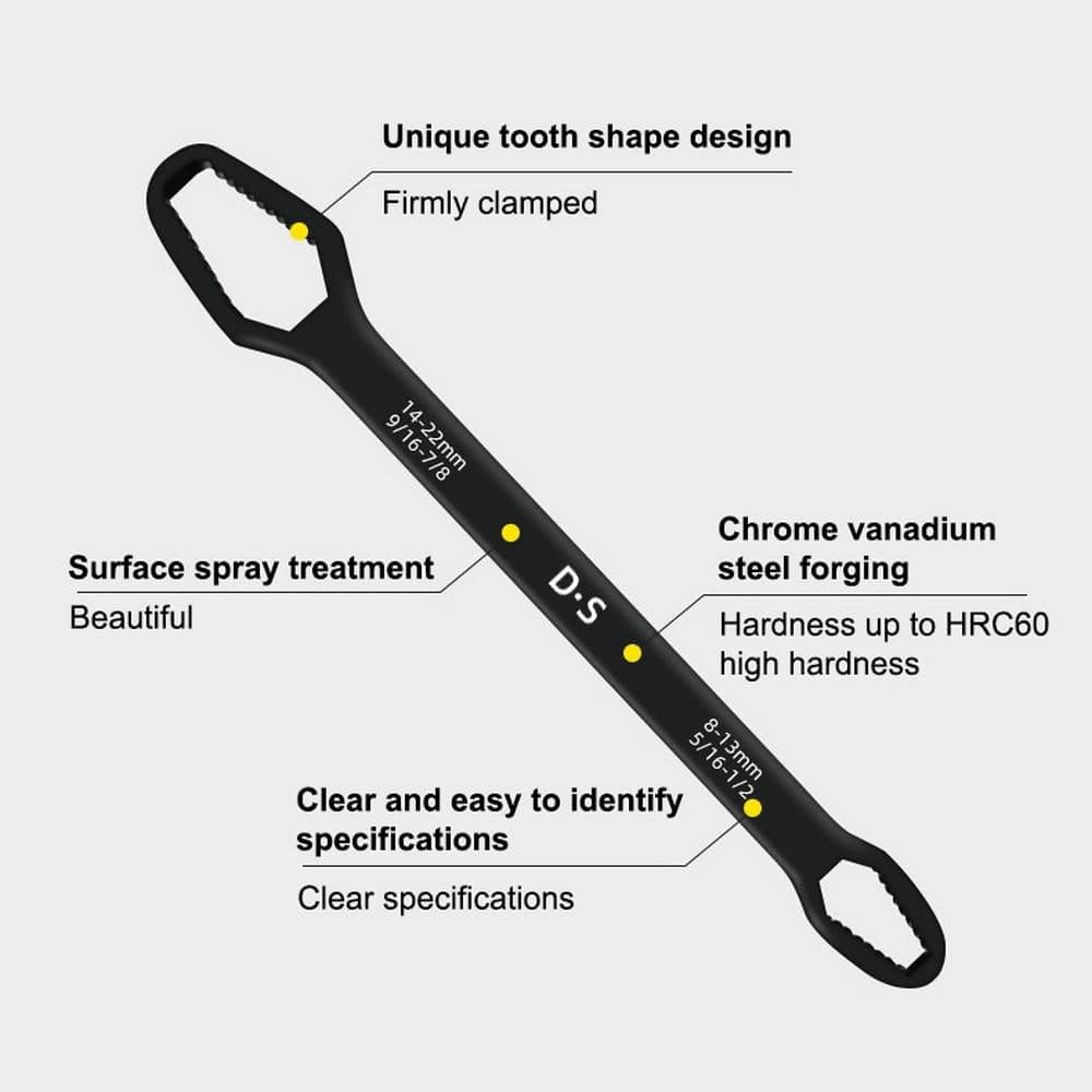 FlexWrench - Double-Sided Universal Wrench