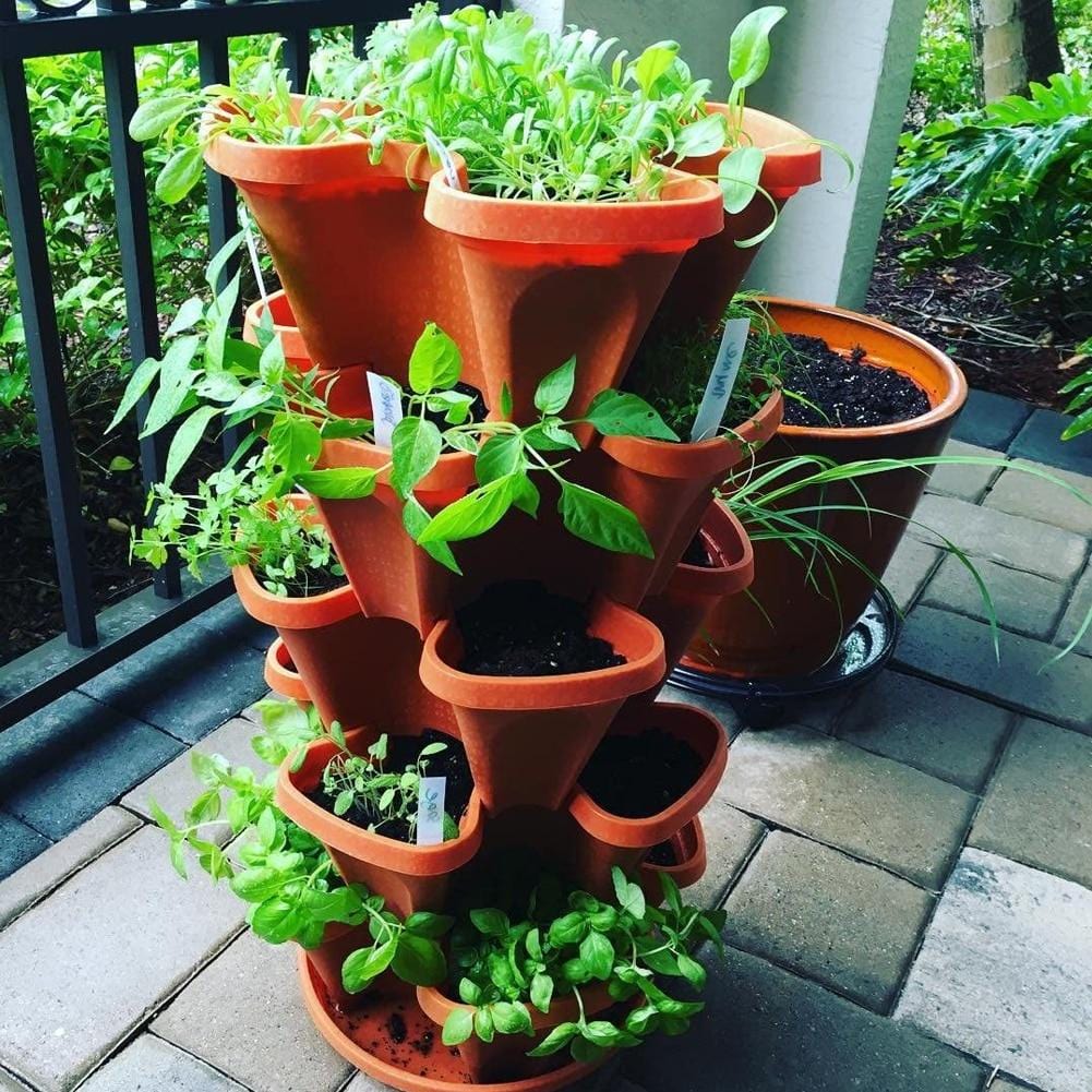 TowerGarden - 5 Tier Stackable Planter Set