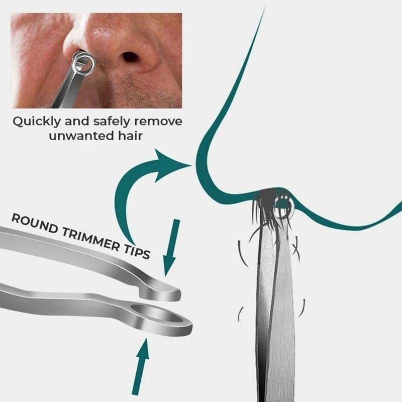 NeatNose - Round Tip Hair Trimming Tweezers