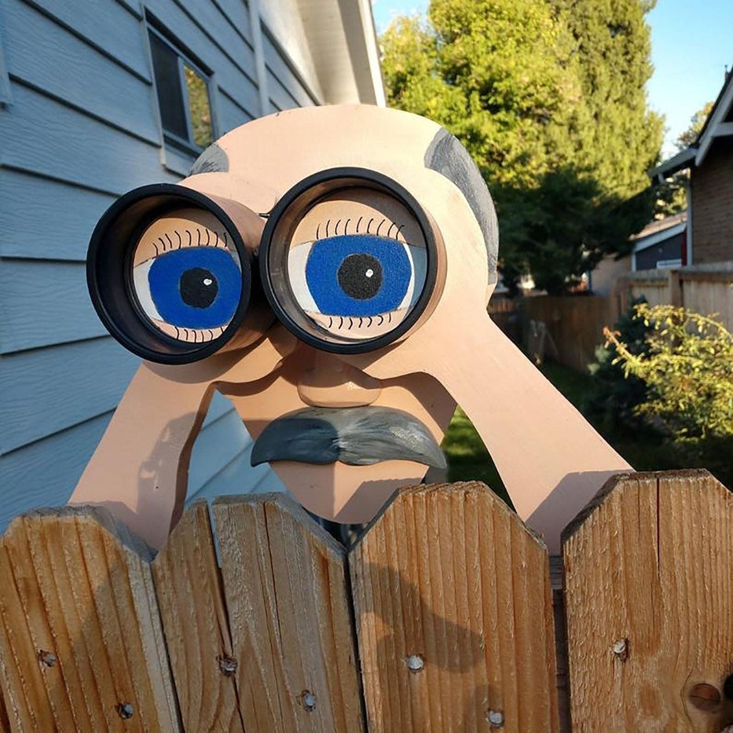 Lookouts - Nosy Old Neighbors Fence Art