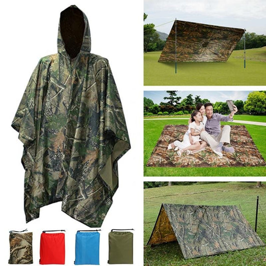 TactiCoat - 3 In 1 Outdoor Military Waterproof Rain Coat