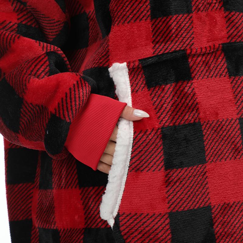 WearAHug - Winter Sherpa Oversized Hoodie Blanket