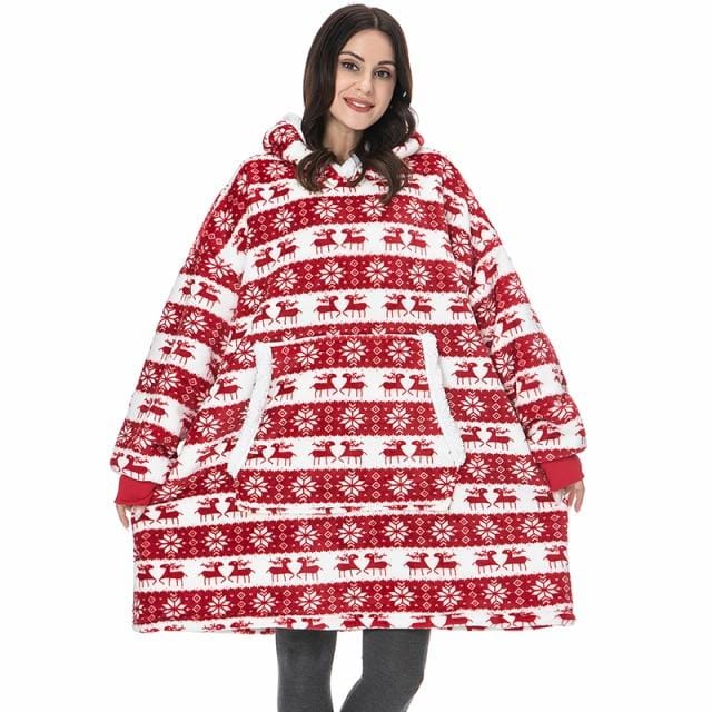 WearAHug - Winter Sherpa Oversized Hoodie Blanket