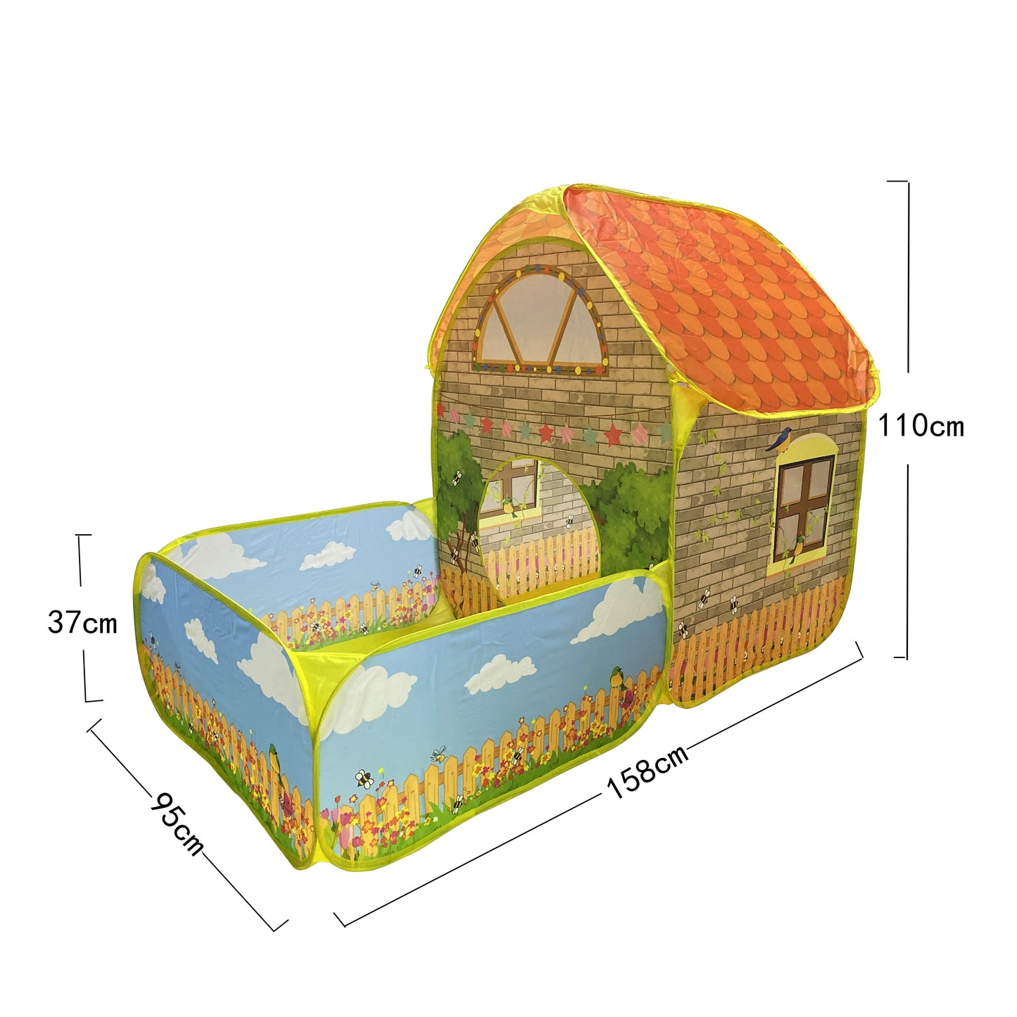 PopHouse - Pop Up Kids House Play Tent