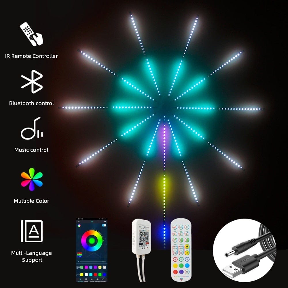 PyroSpark - Fireworks Led Strip Light With Music Control