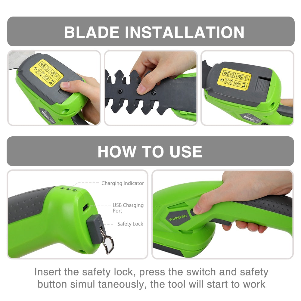 HedgeTrim - Rechargeable Grass Shear & Shrubbery Trimmer