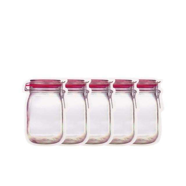 Mason Jar Zipper Bags