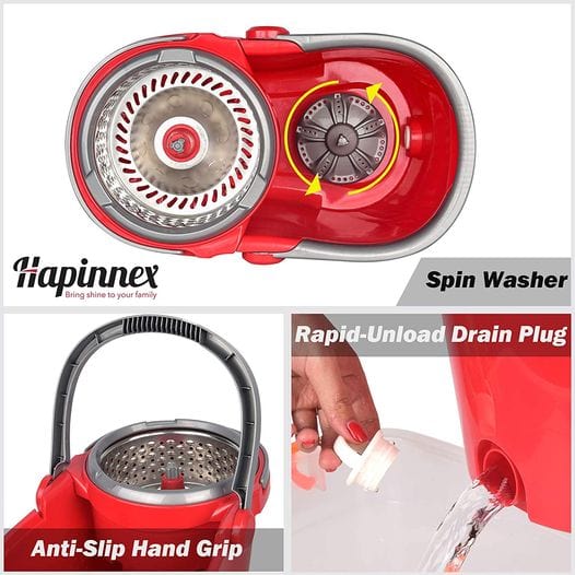 Spin Mop Wringer Bucket Set