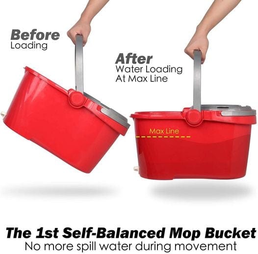 Spin Mop Wringer Bucket Set