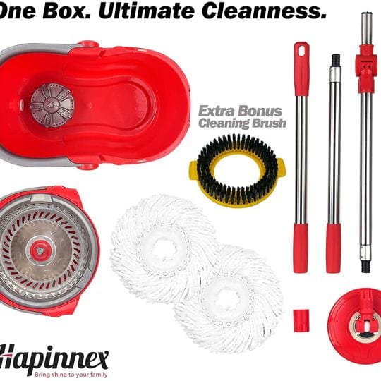 Spin Mop Wringer Bucket Set