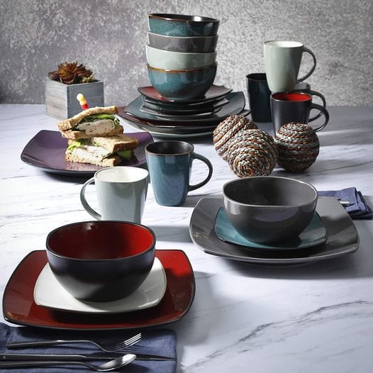 Square Dinnerware Set