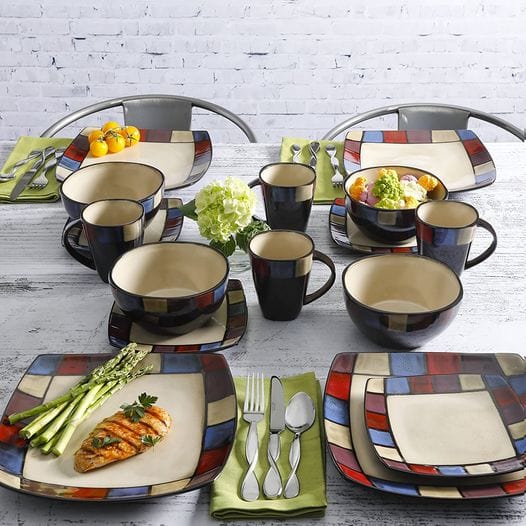 Square Dinnerware Set