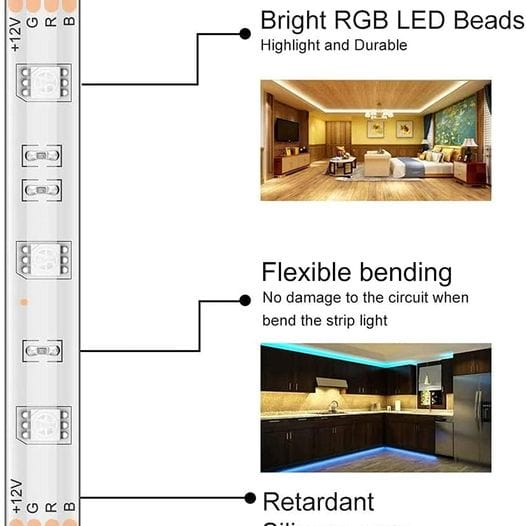 Strip Lights w/ Remote Controller