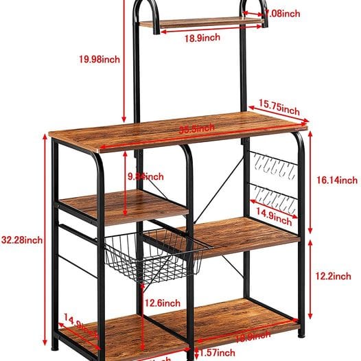 Vintage Kitchen Baker's Rack